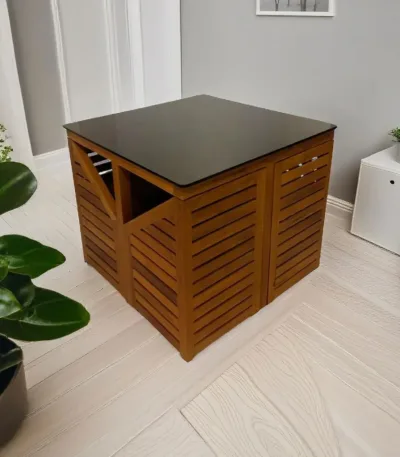 nilambur teak wood kitchen table