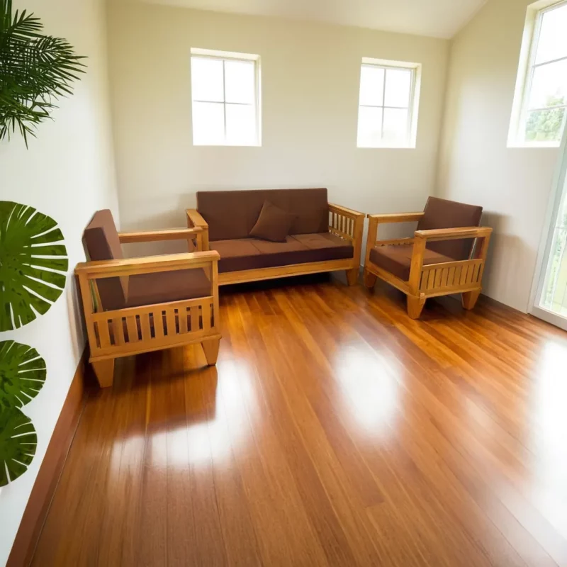 Nilambur teak wood sofa