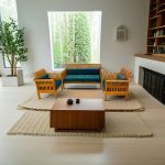 Nilambur teak wood 5 seater sofa