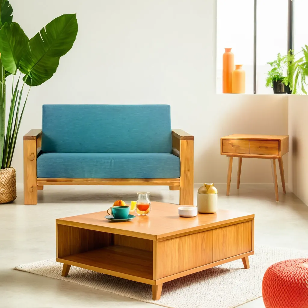 royal nilambur teak wood console table