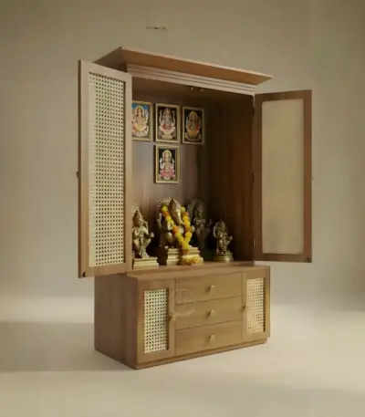 Nilambur Teak Wood Pooja Mandir