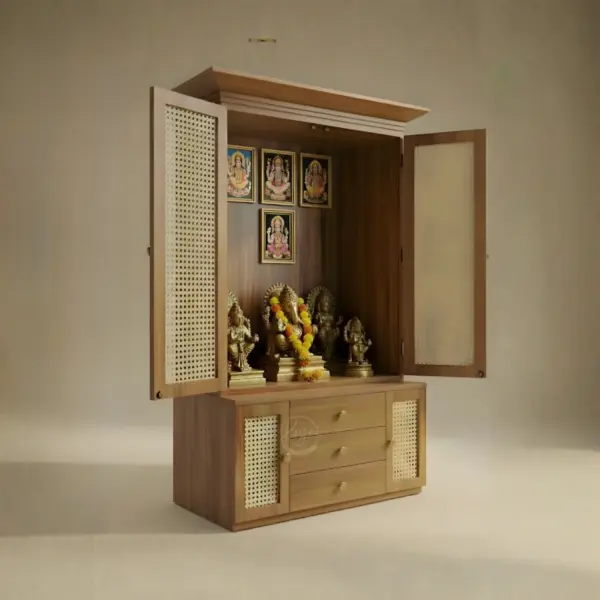 Nilambur Teak Wood Pooja Mandir