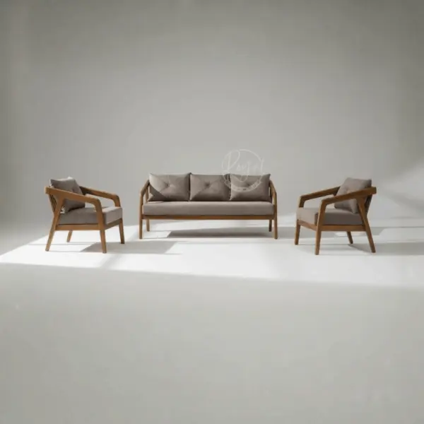 Royal Elara Nilambur Teak Wood Sofa Set