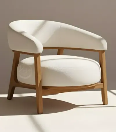 wooden armchair