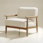 wooden armchair