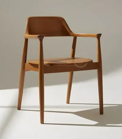 wooden armchair