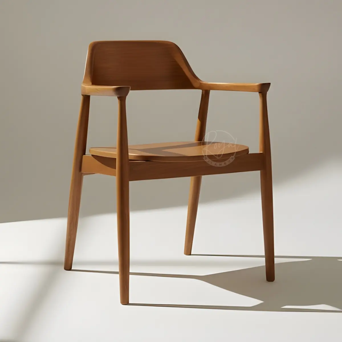 wooden armchair