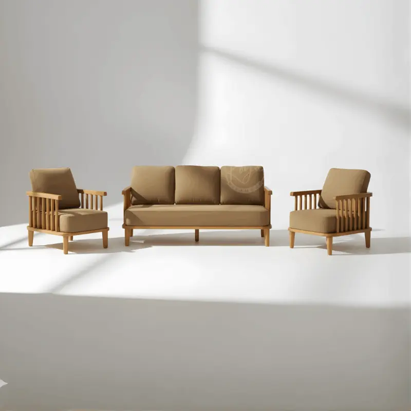 wooden sofa set